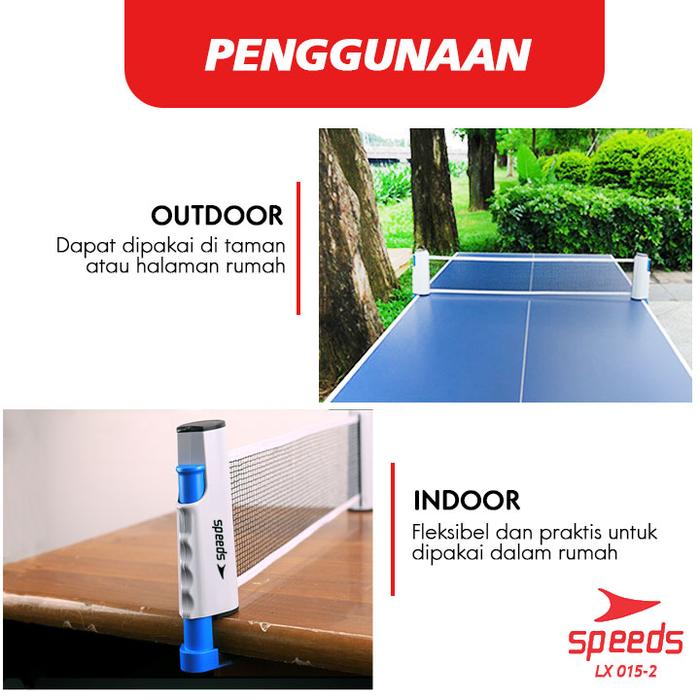 SPEEDS Net Tenis Meja Jaring Tenis Meja Portable Tennis Ball Net 015-2