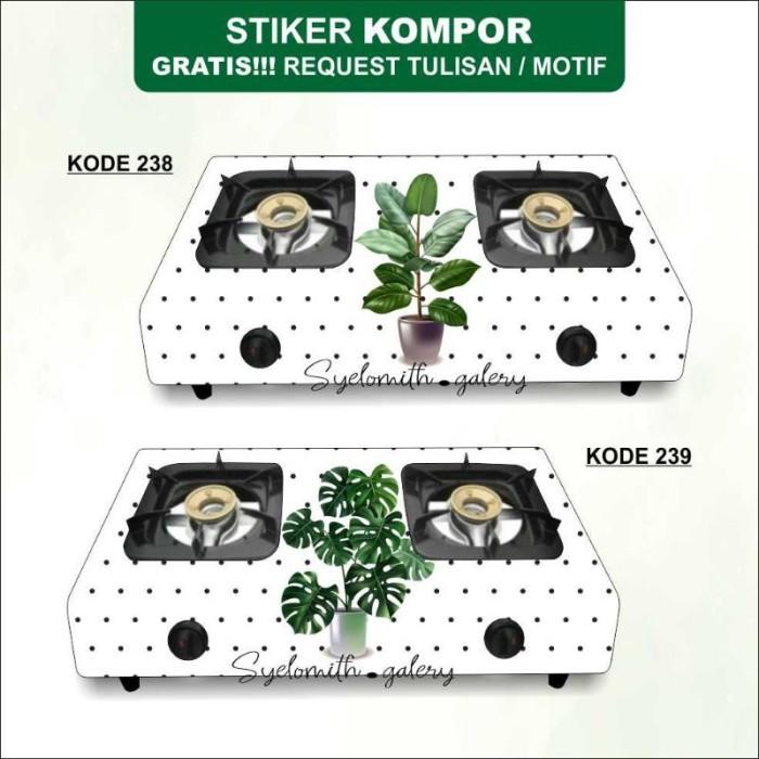 DJ080 STIKER KOMPOR MOTIF TANAMANPOT