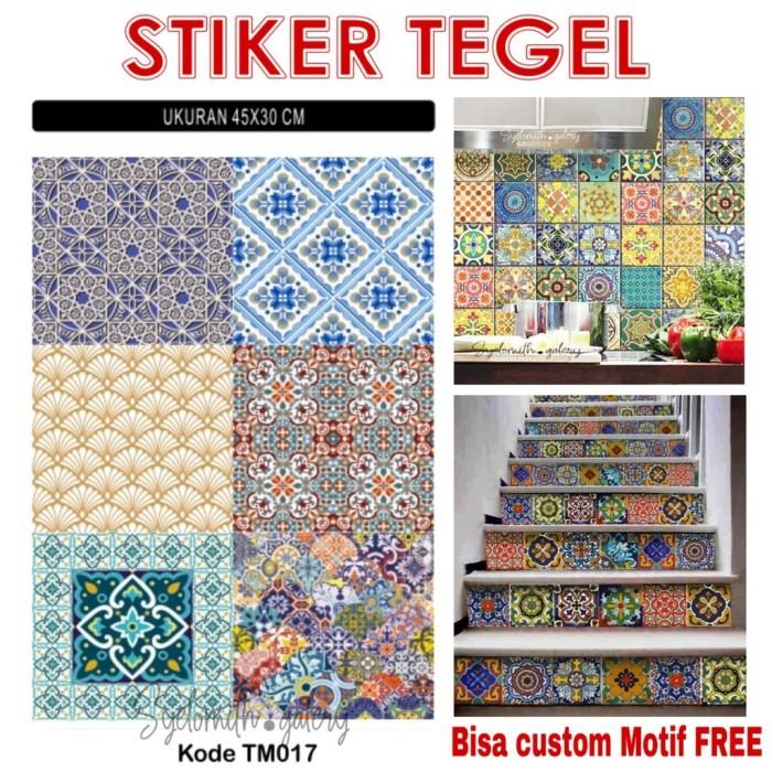 XW496 FREE CUSTOM STIKER TEGEL STIKER DINDING STIKER KERAMIK WALL STIK