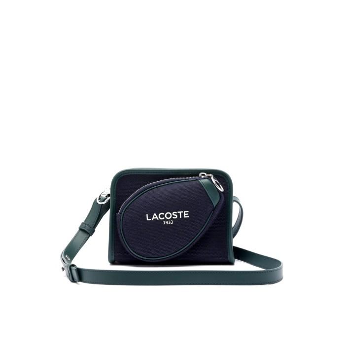 NEW!!! LACOSTE UNISEX Tennis Style Textile Shoulder Bag [Frosty Shop1]