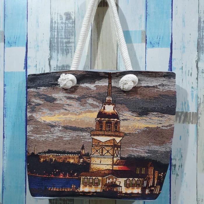 NEW!!! Tas Kilim Tali Tambang Turki Resleting | Tas Turki | Tote bag Turki [Frosty Shop1]