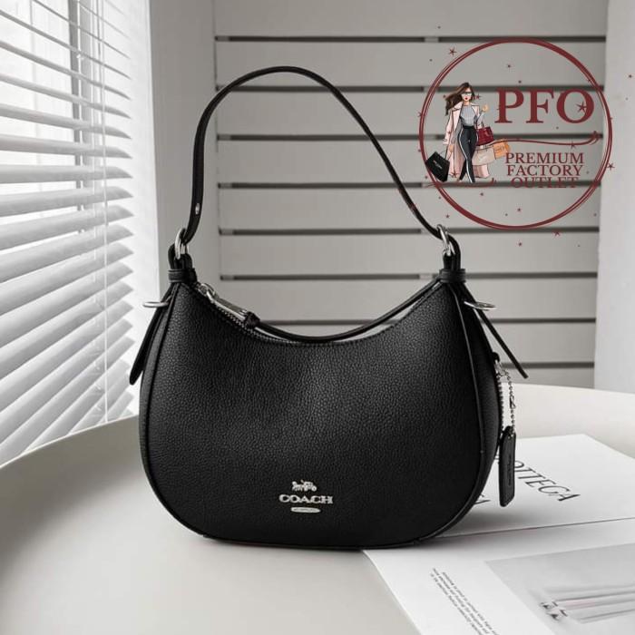 NEW!!! Tas COACH C6807 Kleo Hobo Black Leather Ori [Frosty Shop1]