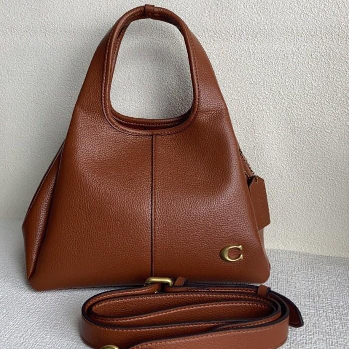 NEW!!! Tas Coach CM545 Lana 23 in Brown Polished Pebble Leather [Frosty Shop1]