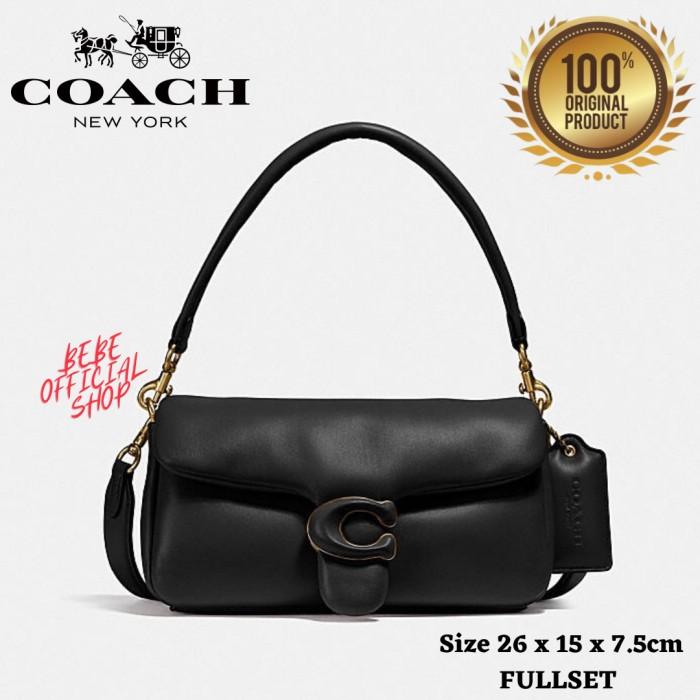 NEW!!! [ORIGINAL] COACH Pillow Tabby Shoulder Bag 26 In Black Original [Frosty Shop1]