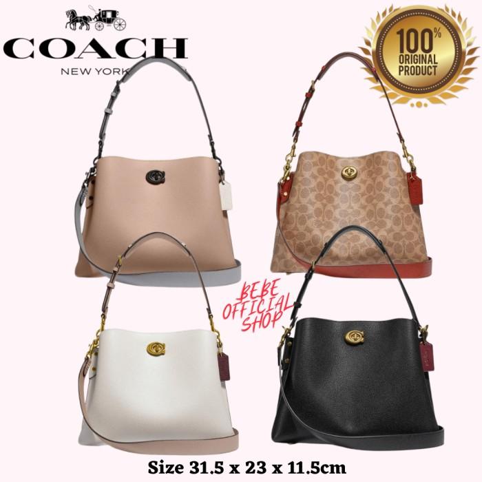 NEW!!! [ORIGINAL] COACH Willow Bucket Bag Large Tas Coach Original Coach Bag [Frosty Shop1]