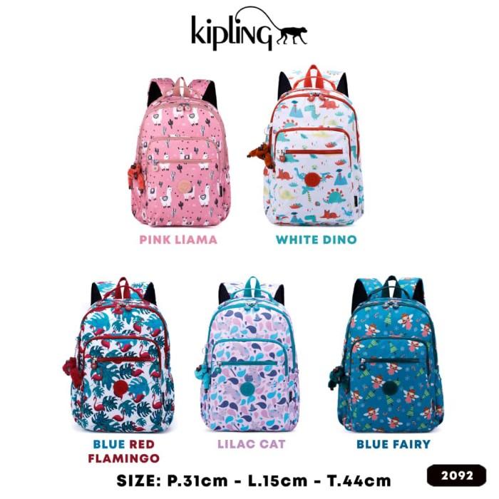 NEW!!! Tas Ransel Sekolah Ukuran Besar Kipling Motif - Tas Laptop Backpack [Frosty Shop1]