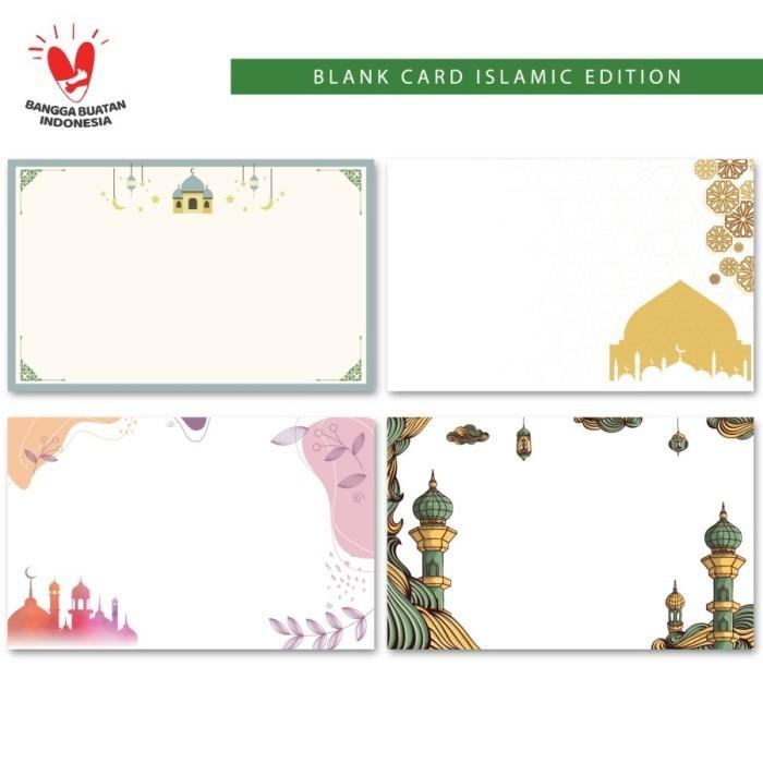 HANG TAG RAMADAN KARTU UCAPAN BLANK CARD LEBARAN PUASA IDUL FITRI