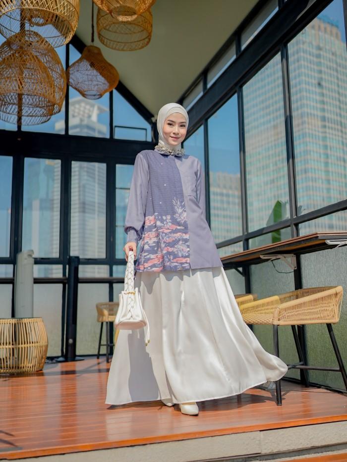 NEW- ALLURA BLOUSE - 3 WARNA | ZYSKU XENA | BLUS ATASAN KEMEJA SEMI FORMAL PRINT LENGAN PANJANG WANI