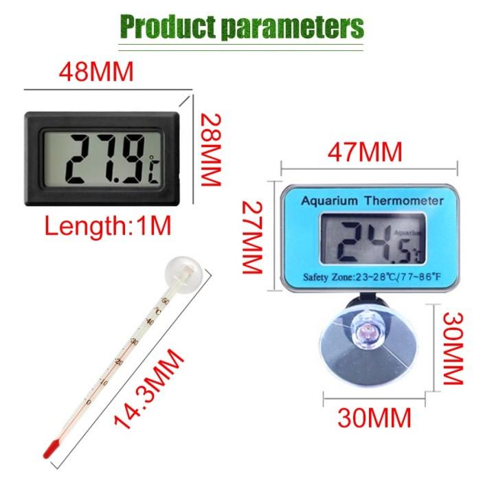 Aquarium Thermometer Digital Submersible / Aquascape Suhu