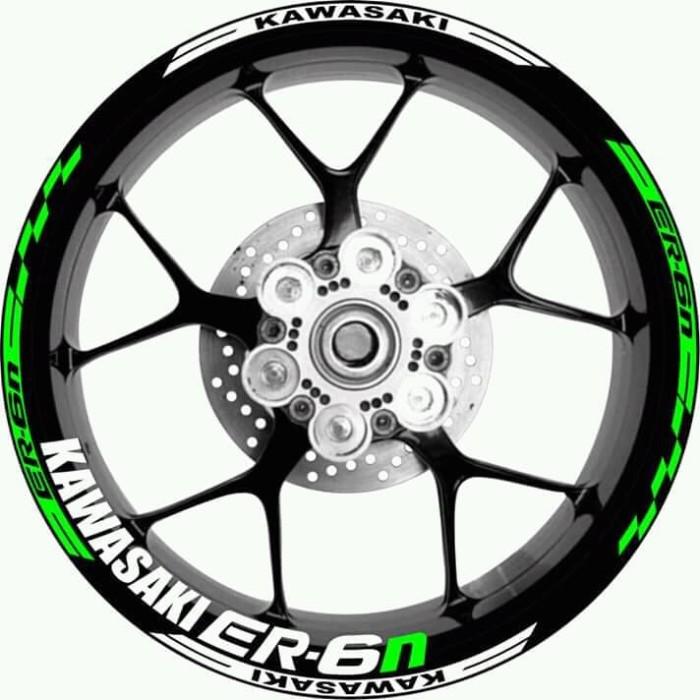 Promo Stiker velg custom kawasaki er-6n sticker lis whell rim