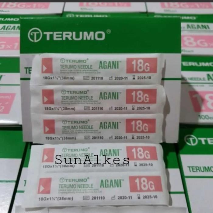 Needle Terumo Agani 18G,24G dan 25G isi 100pcs