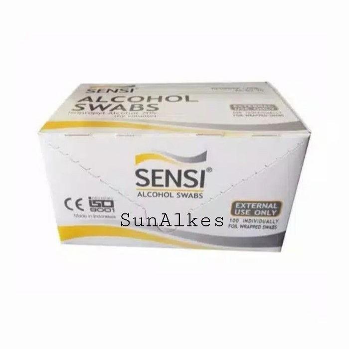 Sensi Swab Alkohol 70%/Tisue Alkohol Swab Sensi isi 100pcs