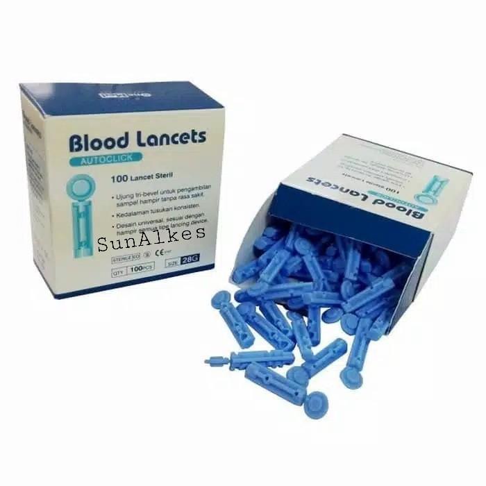 Blood Lancet Onemed 28G isi 100pcs
