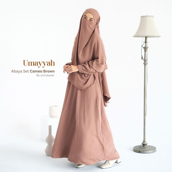 NEW- UMAYYAH SET ABAYA SYARI SET GAMIS SYARI BAJU MUSLIM ONESET BY UMNAWEAR SIAP KIRIM