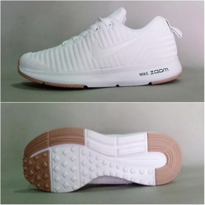 Sepatu wanita putih polos Nike kest Sneakers Sport kasual santai jalan