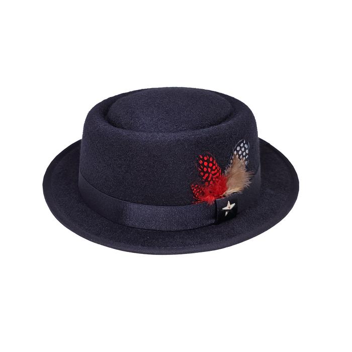 TERMURAH Topi Porkpie Premium Pria dan Wanita Dewasa + Aksess Bulu Burung Pheasant Polkadot READY ST