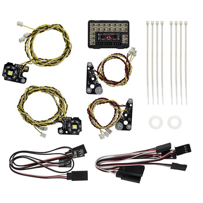 TRX4 RC Car Front Rear LED Lights + IC Lamp Group Headlight Kit 1/10 RC Crawler Traxxas TRX-4 Defen