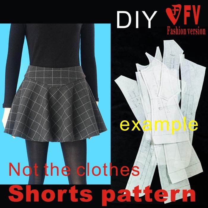 Pants sewing pattern The trousers pattern(Not the pants) culottes Shorts sewing pattern BDK-5