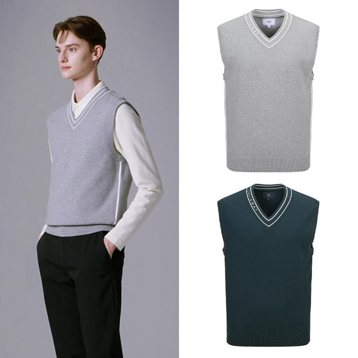 CALLAWAY Men's Sports Knitted Vest! Impeccable! Luxurious and Simple, New Golf Wear for Autumn, Vers
