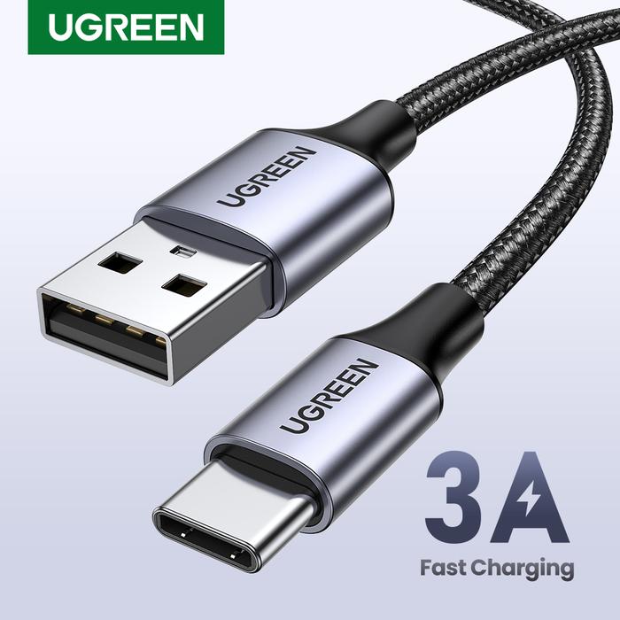 UGREEN 3A USB Type C Cable For Realme Xiaomi Samsung S21 Fast Charging Wire USB-C Charger Data Cord