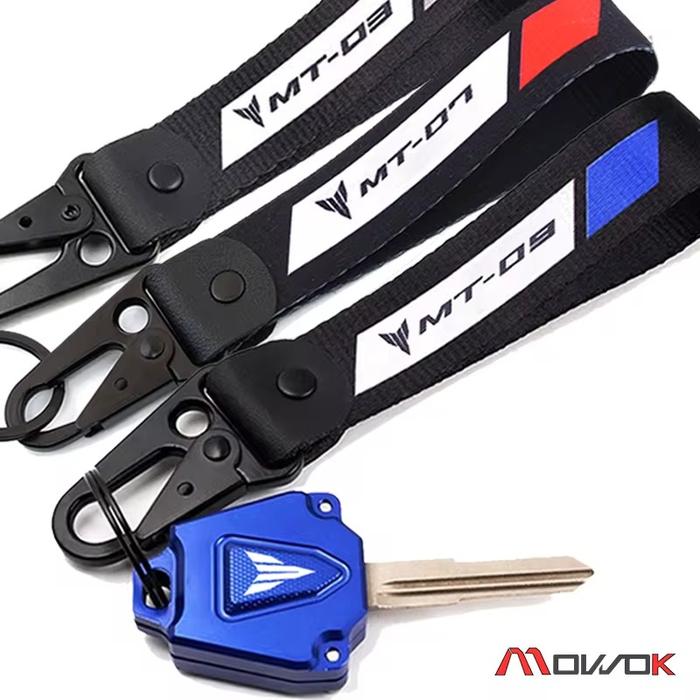 YAMAHA MT07 MT09 MT03 MT10 MT25 MT125 MT 07 09 03 10 25 Motorcycle Accessories Fabric Badge Keyring