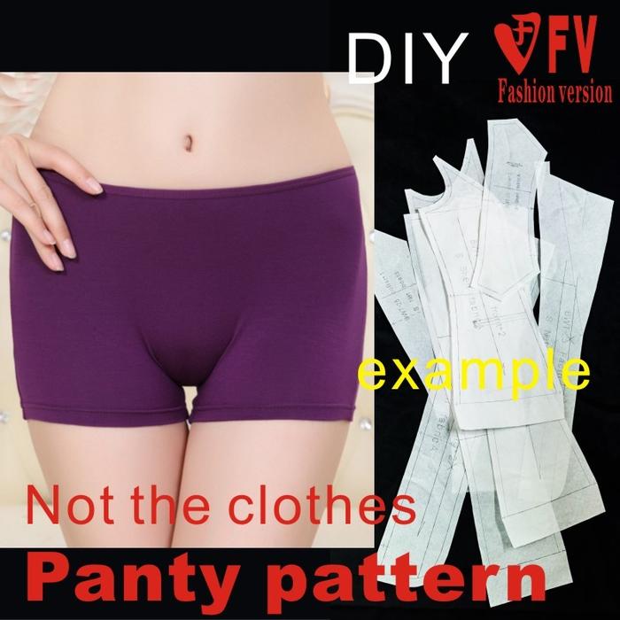 Pants sewing pattern The trousers pattern(Not the pants)  Elastic Female underwear  Shorts sewing pa