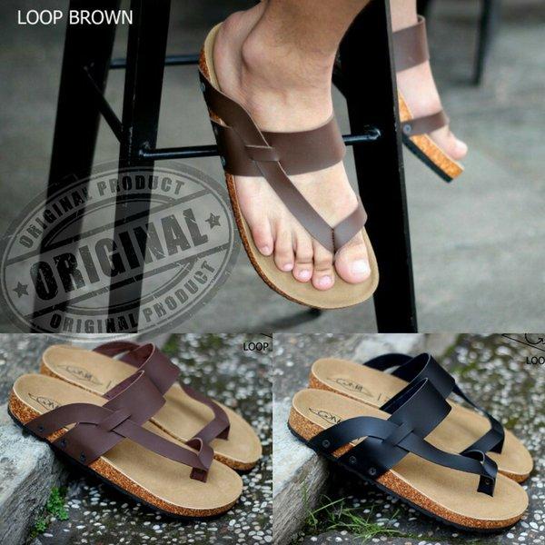 Sandal Slide Pria Casual Original Bosky Sendal Jepit Kickers-Adidas Crocodile Bally-Nike