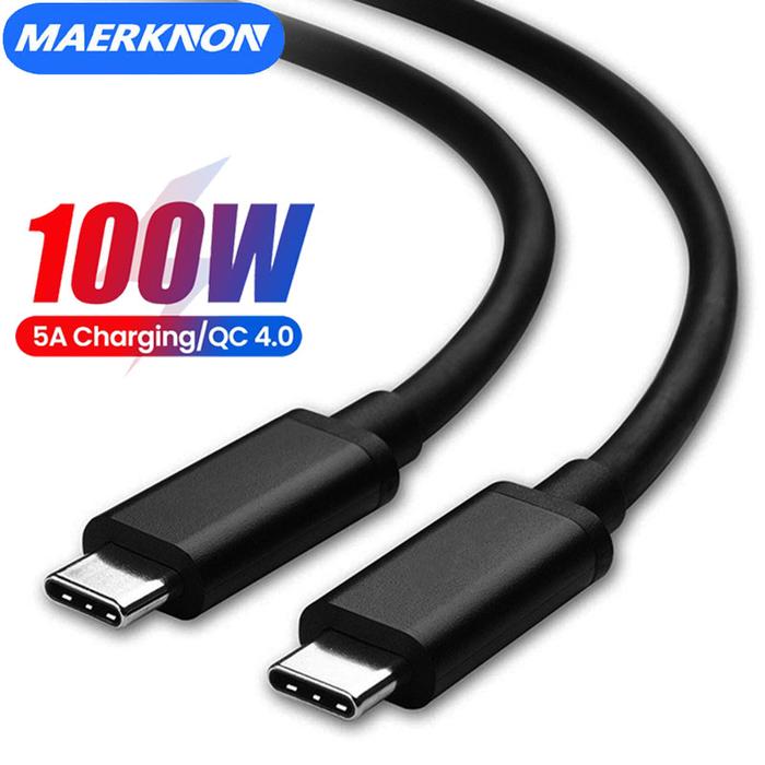 PD 100W USB C To USB C Cable 5A Fast Charging Cable for Samsung S23 S22 Ultra Xiaomi Huawei P50 Qu