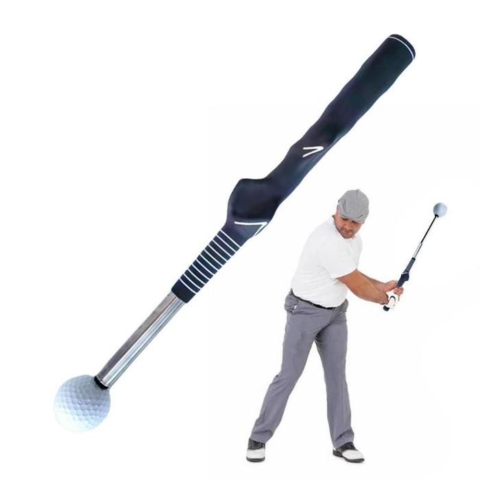 Golf Swing Trainer Aid Stick Left-handed Golf Swing Practice Stick Telescopic Posture Corrector Prac