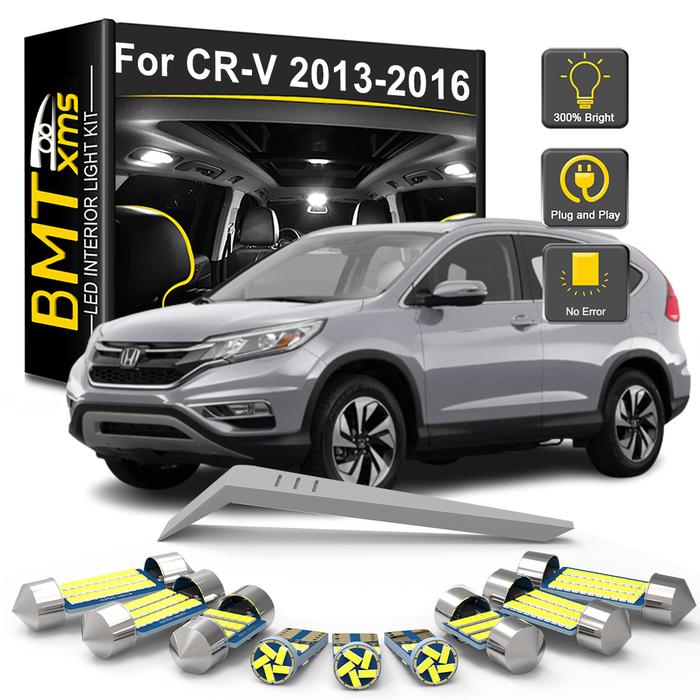 BMTxms 14Pcs Canbus LED Interior Light Bulb Kit  Honda CRV CR-V IV MK4 4 2013 2014 2015 2016 Vehicle