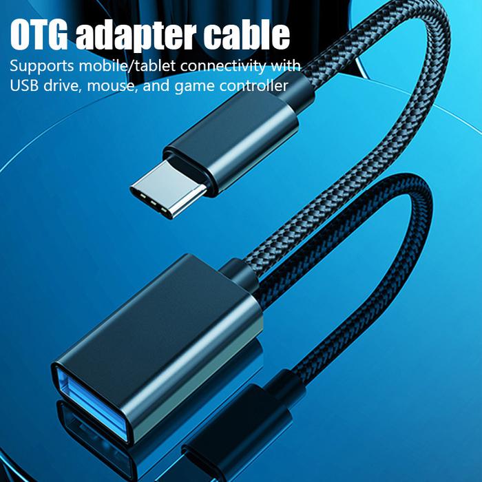 Type-C USB 3.0 OTG Adapter Cable for Samsung S20 S10+ Xiaomi Mi 11 Android MacBook Mouse Gamepad Tab