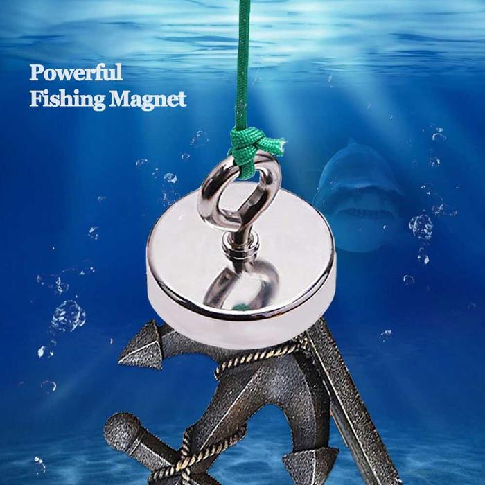 Magnet Mahnet Fishing Pancing Mancing Super Kuat Neodymium Besar Besi d 75mm d 60 mm dan d 48 mm Man