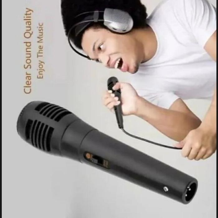 Mic Kabel Paling Bagus Suara Empuk Microphone Karaoke Genggam Vokal Audio Jernih Buat Salon Speaker