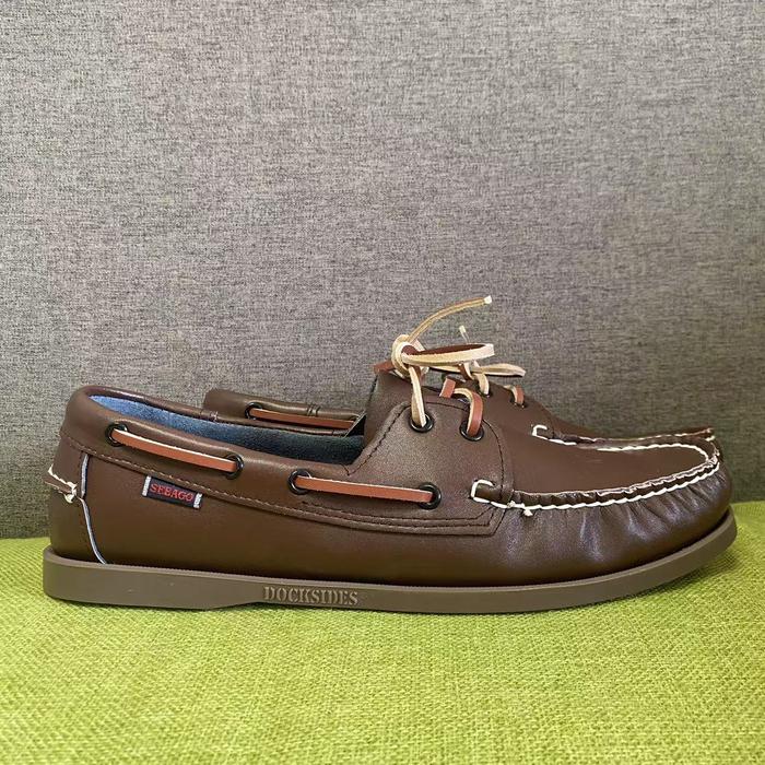 SEBAGO Men Homme Authentic Docksides Shoes - Premium Leather Moc
