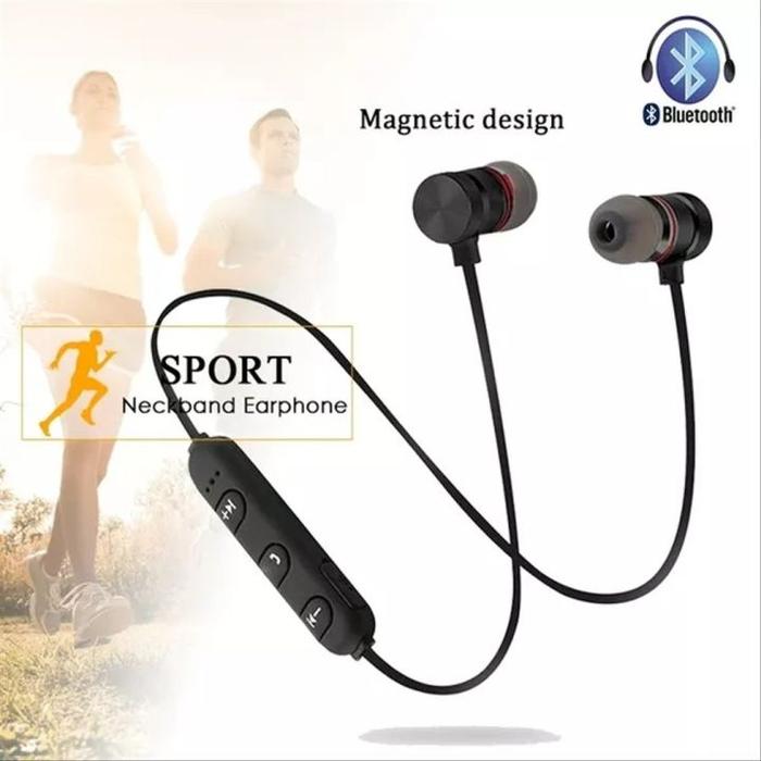 Headset Bluetooth Magnet Super Bass / Handsfree BT S6 Sport Magnetic Design Original