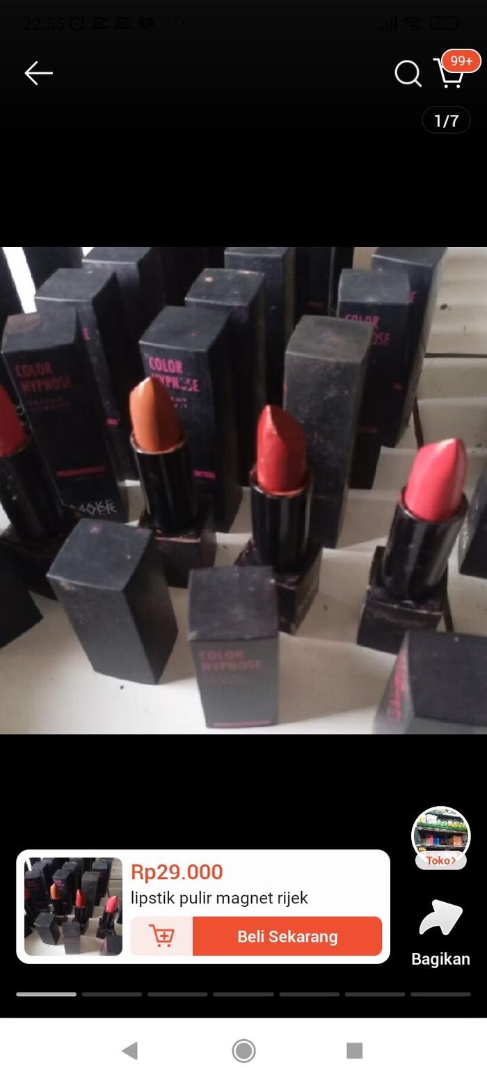 lipstik magnet mo rijek kemasan/no dus