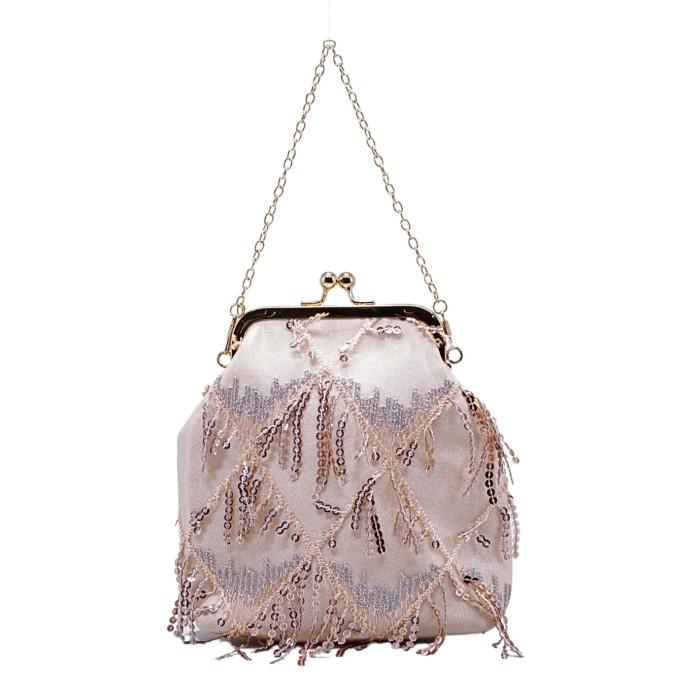 promo Tas Jinjing Wanita Waiwai Clutch Pesta Sling Bag 191042