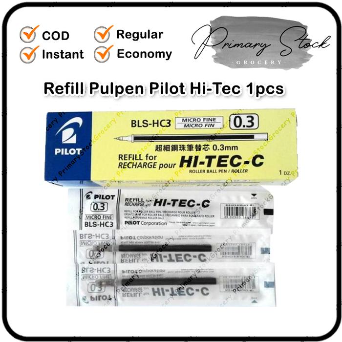 Isi Ulang Tinta Pulpen Pilot Hi Tec 0.3 Refill Hi-tech-C 0.4 BLS-HC3