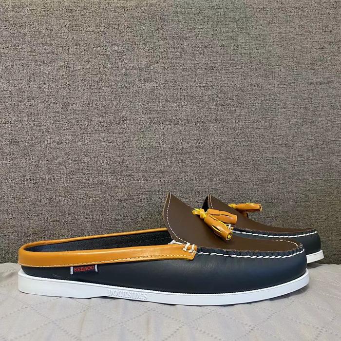 Men Authentic Sebago Docksides Shoes - Premium Genuine Leather Mo