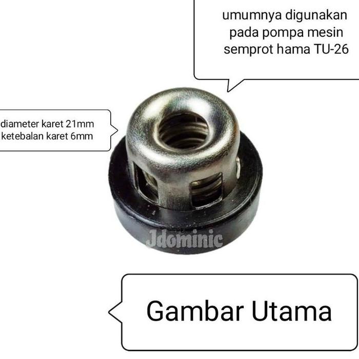 Klep Mesin Semprotan Hama Gendong Punggung Panggul Tu26 Semprot Air Tu-26 Valve Assy Kleb Katup Katu