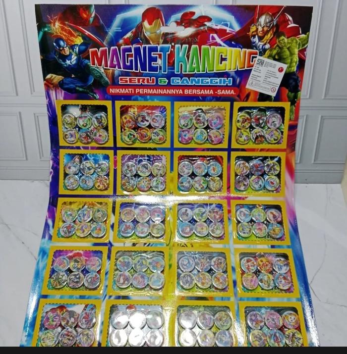 Mainan Magnet Kancing Murah Isi 20 Pcs