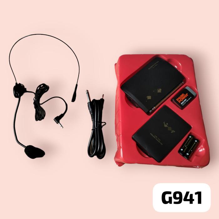 G941 MIK MIKROFON MIC MICROPHONE BANDO HEADSET MIX WIRELESS CLIP ON HEADPHONE MICROPHONE HEADSET VO