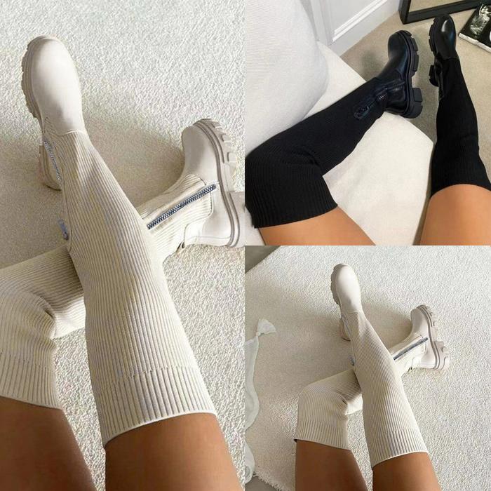 Boots for Women Heels Knee High Womens Lace Boots Knee High Women
