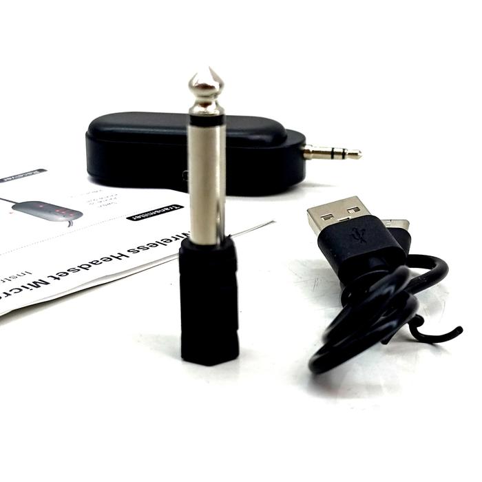 Mic Microphone Clip On Wireless Bando Instruktur Senam Guru Dosen Teacher Meeting Moderator MC