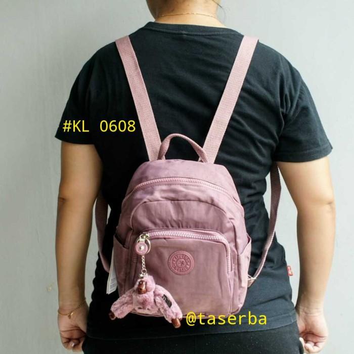 promo Ransel Fashion Wanita Kipling Mini KL 0608 Tas Boneka Kecil Sage pink