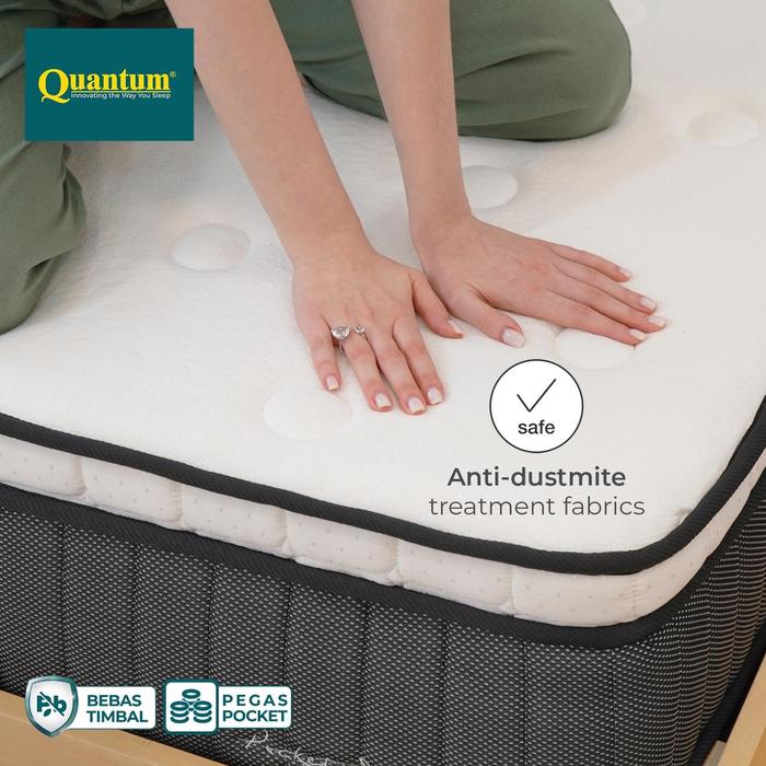 Kasur Pocket Vakum Quantum - Bonus Sprei & Bantal Terlaris.