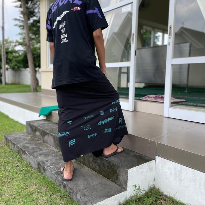 Sarung Racertees Hitam Viral Sarung Batik