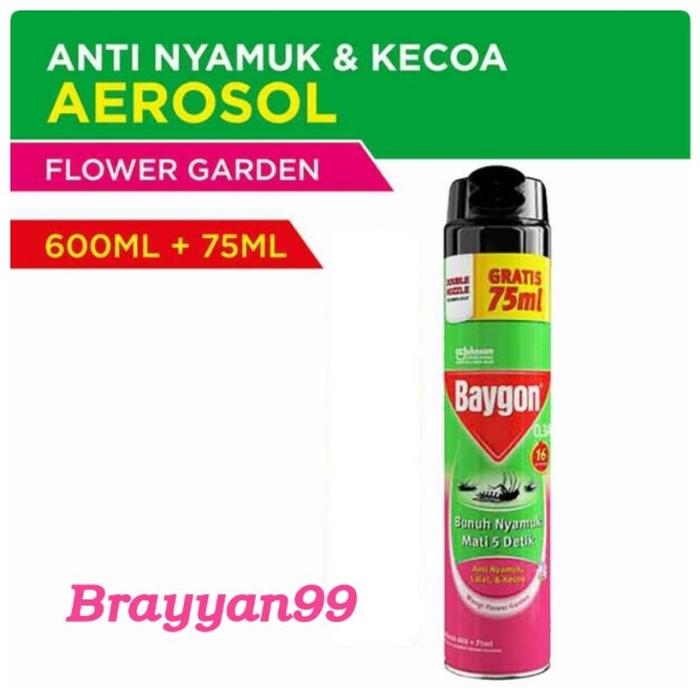 BAYGON AEROSOL 600 ML BONUS EXTRA Terlaris.