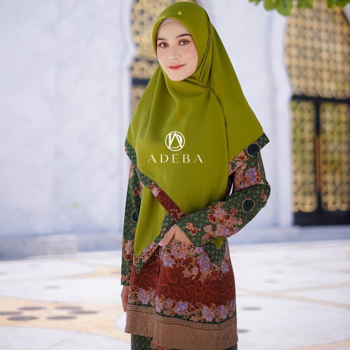 SETELAN MUSLIMAT SANWOS TUA ADEBA Seragam Atasan Bawahan Wanita Baju Dewasa Panjang Syari UNTUK PENG