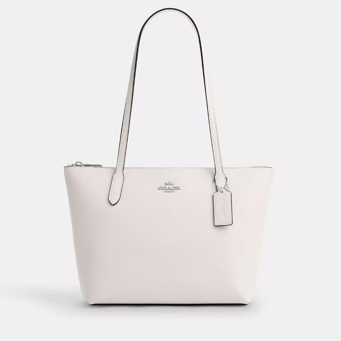 Coach Fiona Zip Tote Bag Chalk